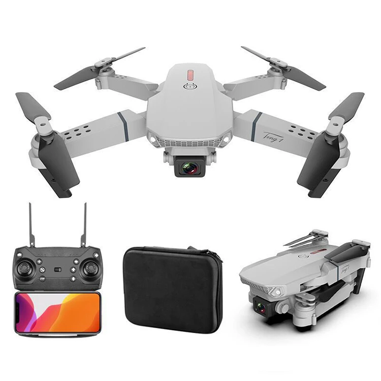 2021 E88 Fixed Height 4k HD Wide-angle Camera Mini RC Drone toys Gesture Photo Mini Folding Rc Quadcopter drone