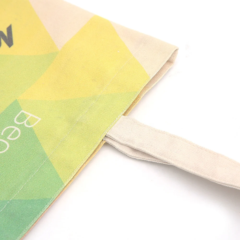 Custom printed tote shopping bag cheap organic cotton canvas crossbody bags with logo