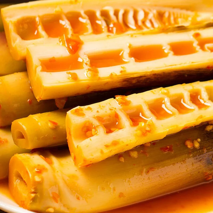 Pickled pepper flavor slightly spicy seasoning shelled hand-peeled bamboo shoots snack
