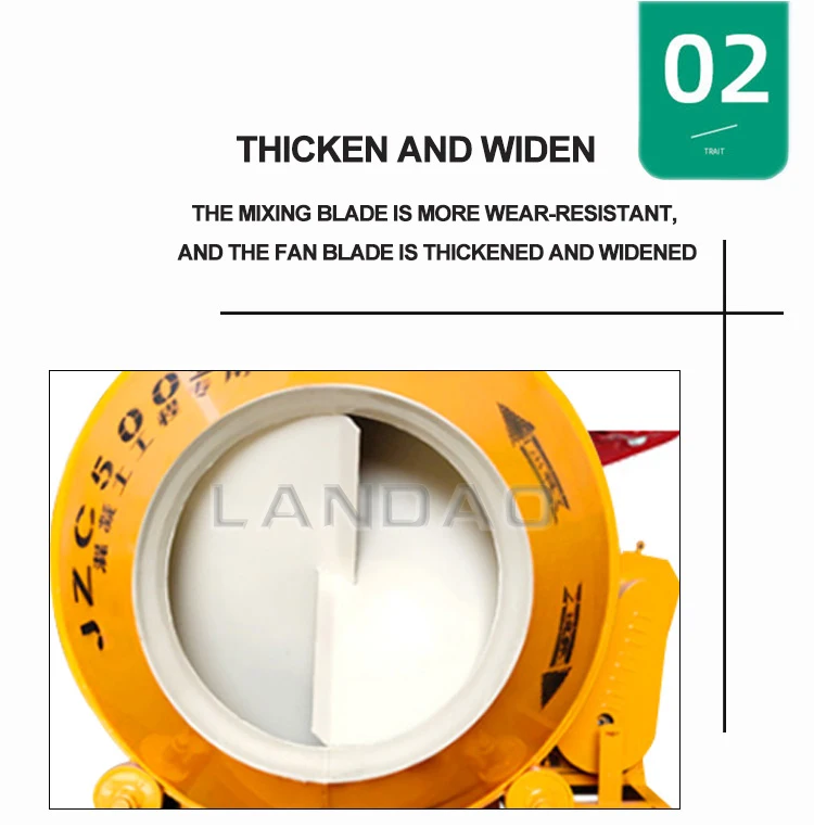 Rubber Tire 500 litre Mobile Concrete Mixer with Self Loading