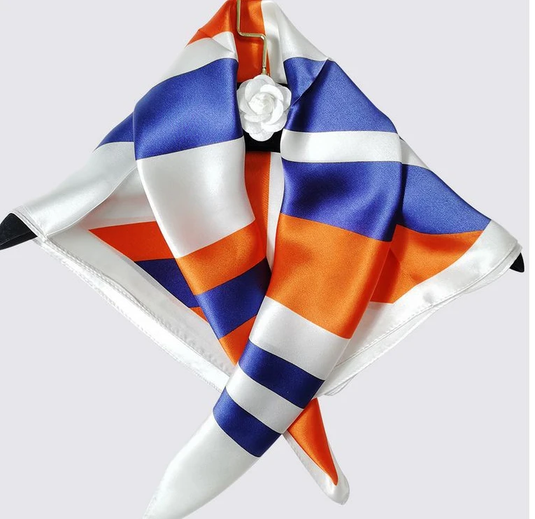 100% silk satin scarf  for women wholesale or customize vintage silk scarves square scarf 70*70cm