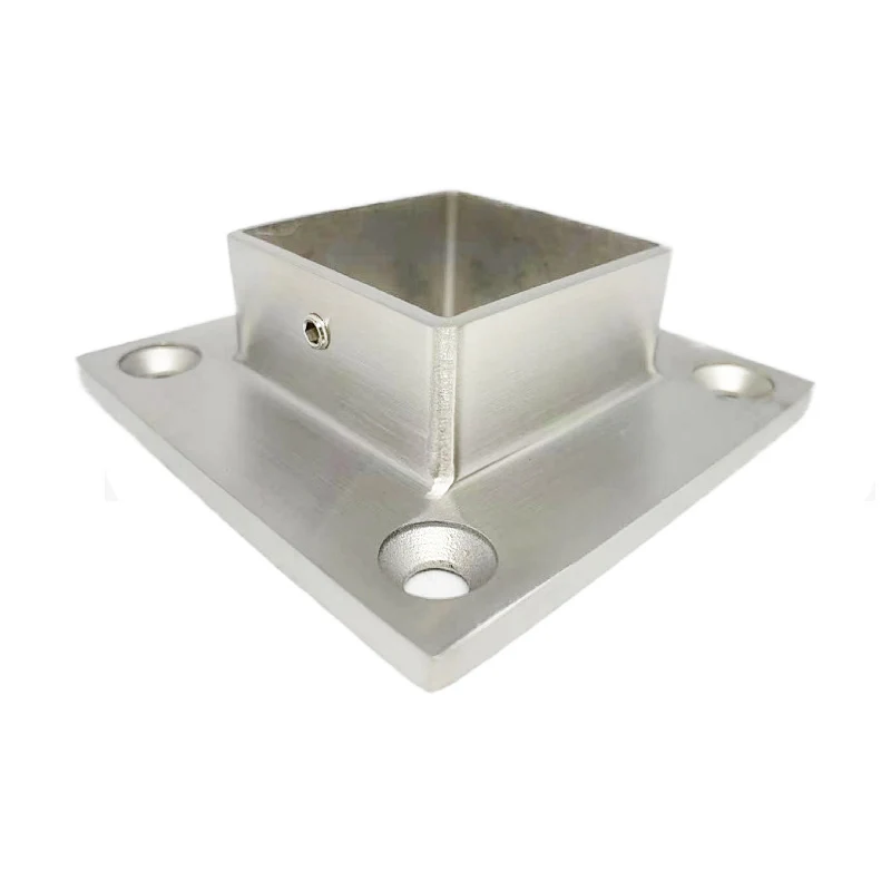 Condibe stainless steel 40mm square tube wall mounted handrail flange