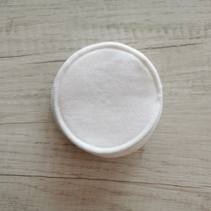 8cm Reusable Cotton Pads Face Washable Makeup Remover with Laundry Bag Organic Bamboo Cotton Rounds