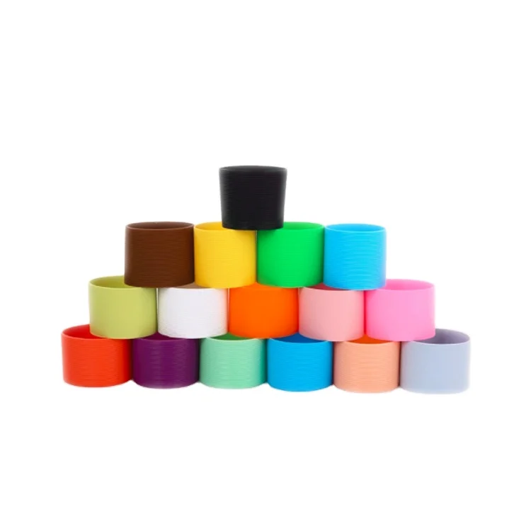 Custom Silicone Ceramic Cup Sleeves Coffee Mug Wraps Sleeves Glass Water Cup Sleeve