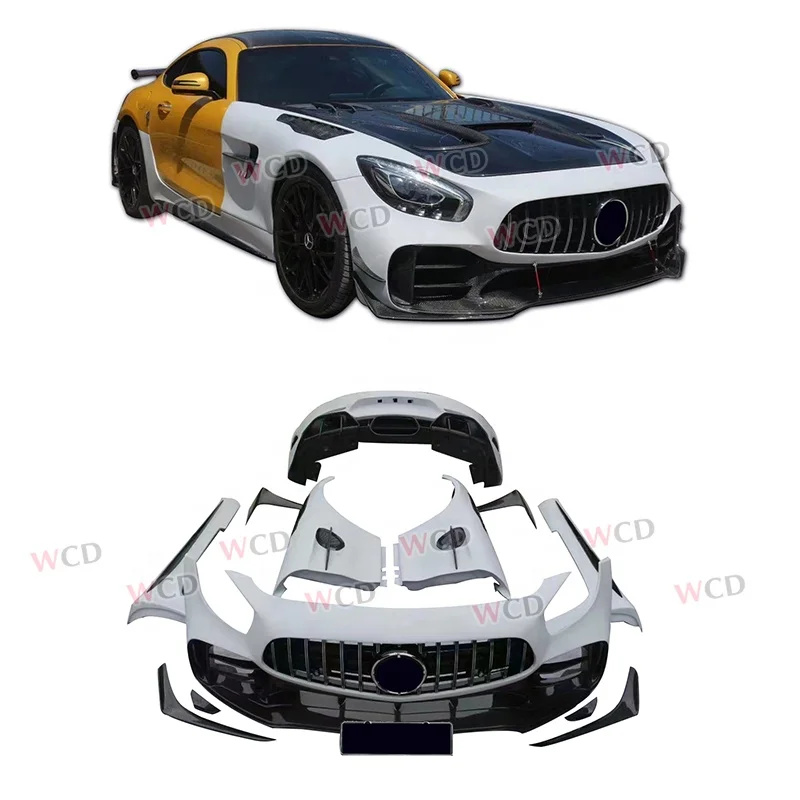 CF FRP BodyKit For Mercedes-benz Amg Gt GTS GTC PRO Wide Bodykit Auto parts Rear Bumper Front Bumper Wing Fender Side Skirt Hood