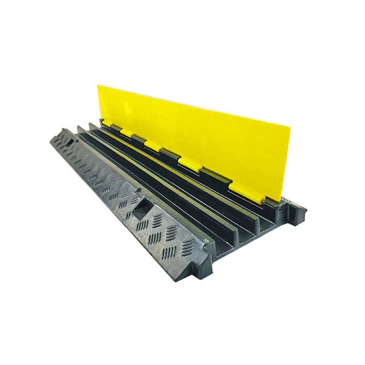 Jessubond Road Safety Custom Speed Hump 3/5 Channel Rubber Cable Bridges Protector