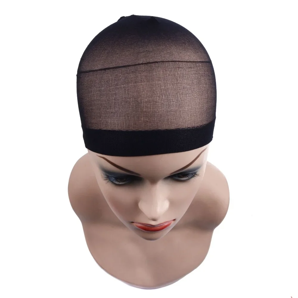 2pcs/bag Hair Mesh Wig Cap Hair Nets Wig Liner Hairnets Snood Glueless Dome Wig Cap  Stretchable Elastic Hair Net