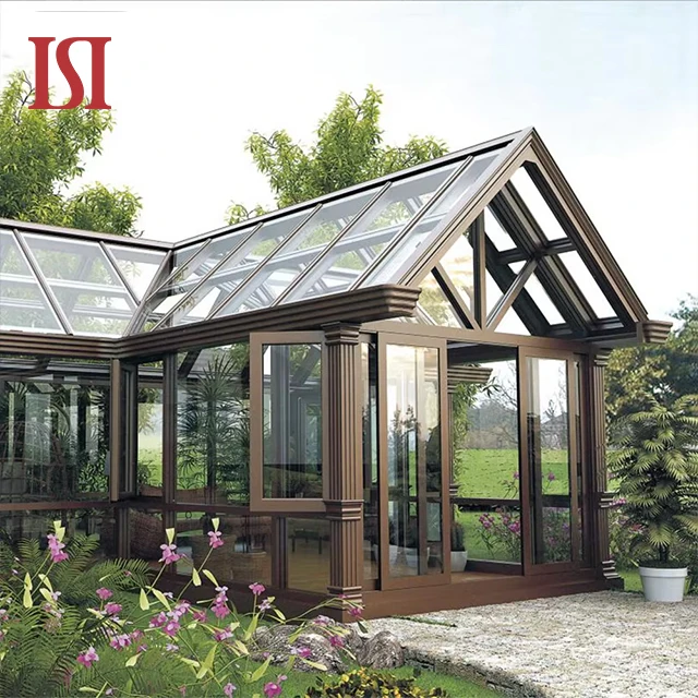 Современная отдельно стоящая Солнечная комната HENNISSY с елочкой на крыше Triangel Sunroom алюминиевые стеклянные солярии зимний сад для вилл