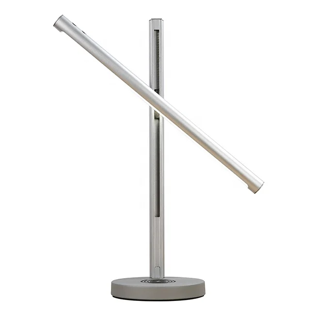 2024 new arrival  MA33C led desk lamp for office man home use bedroom beside lamp with wireless charger study lamp with usb