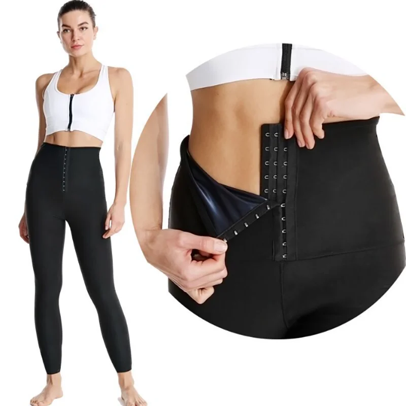 High Waisted Corset Waist Sauna Sweat Trainer Leggings Tummy Control Leggings Body Shaping Waist Cincher Sports Legging