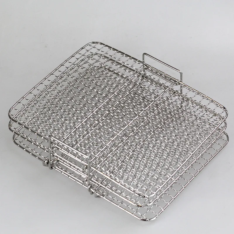 Air fryer accessories 3 Layers Grill Rack Square Shelf Oven Accessories Square Food Rack