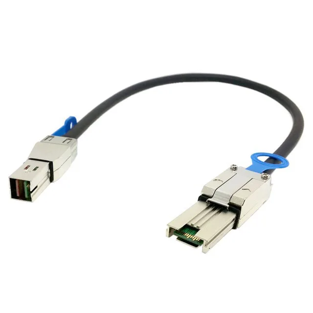 External miniSAS 12G (SFF-8644) to external miniSAS 6G (SFF-8088) cable (1 meter/3.3 feet)