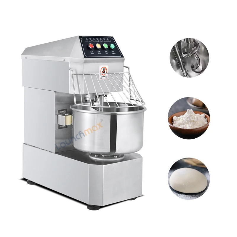 Hotel Restaurant Bakery Bread Dough Kneader Industrial Commercial 12kg 30L Spiral Mixer