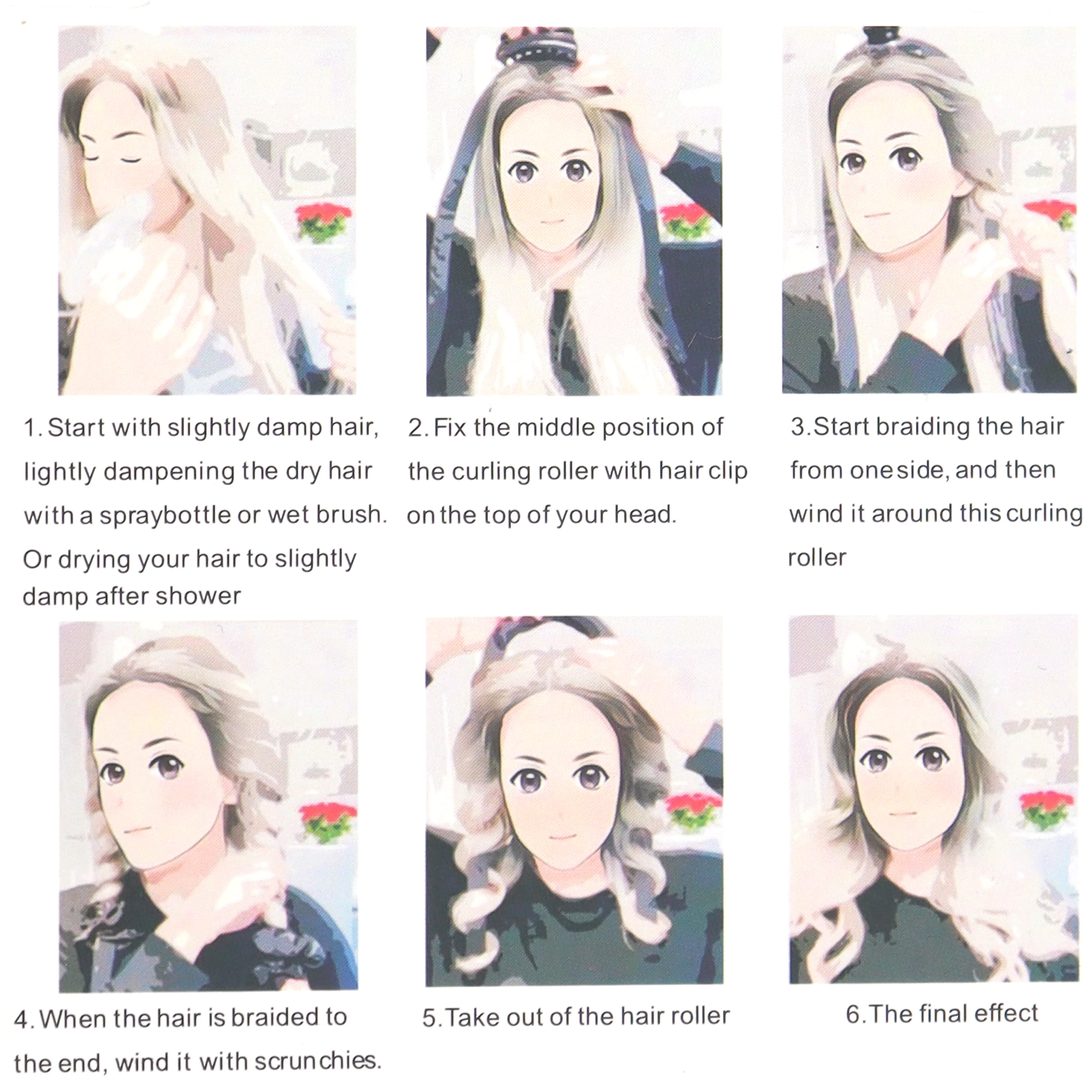 Heatless Curling Rod Headband Portable Magic No Heat Hair Ribbon Curler Rollers Silk Heatless Hair Curler