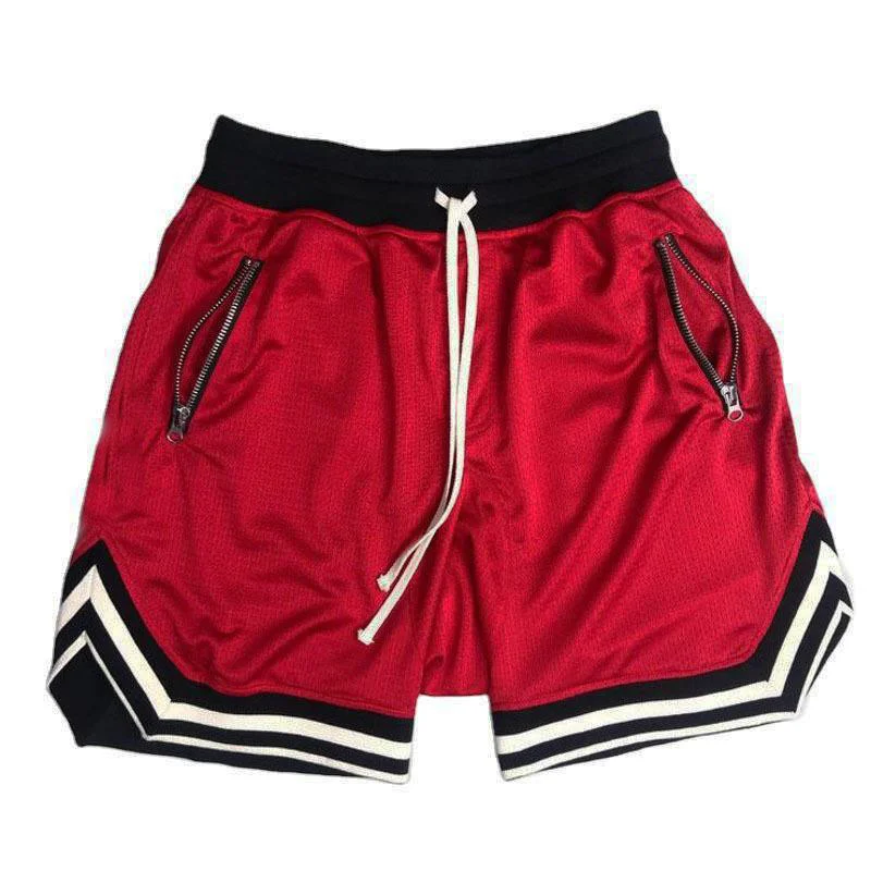 hot sale solid loose mesh quick dry sport short pants for men fitness plus size casual shorts men