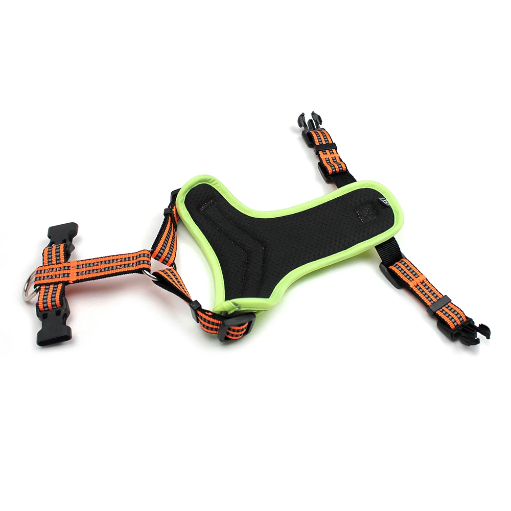 Portable Y-Shaped Reflective Vest for Dogs, Breathable Lightweight Safety Jacket with Adjustable Buckles and Reflective Strips