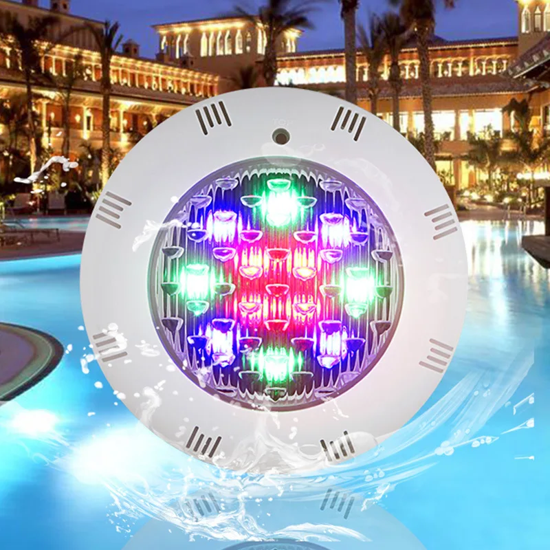 ABS wall mounted high power submersible under water lamp rgb pool light ip68 waterproof led underwater light for swimming pool