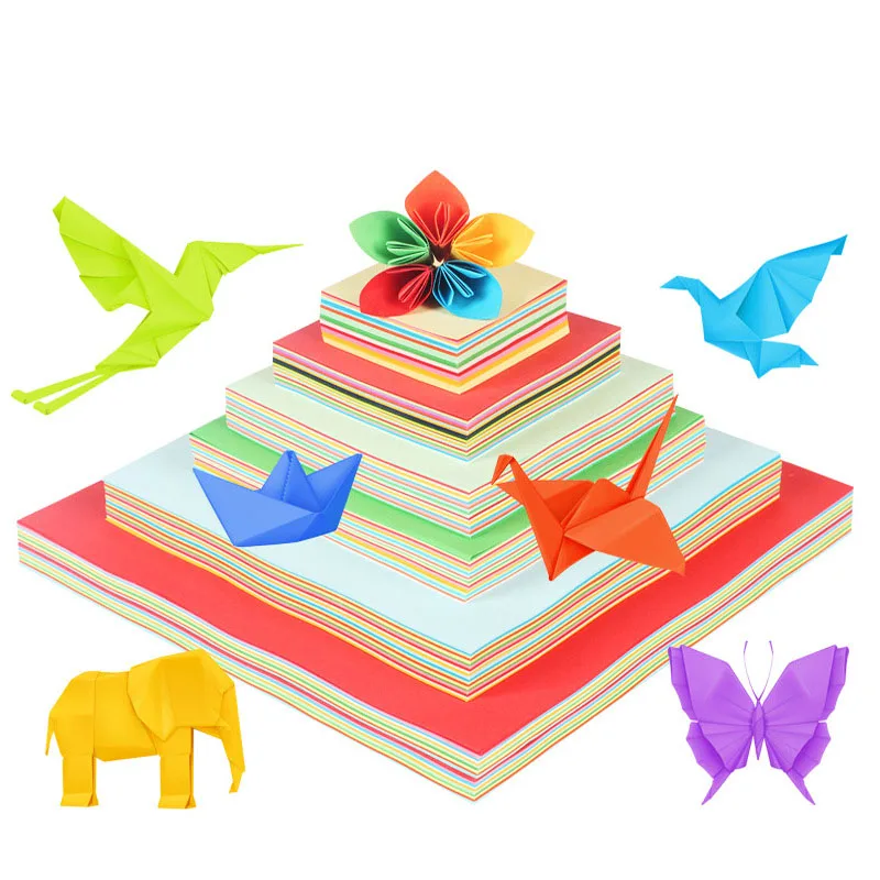 Profesional Handmade Diy Papel De Origami 3d Craft Flower Origami Paper 15*15cm Square Origami For Child