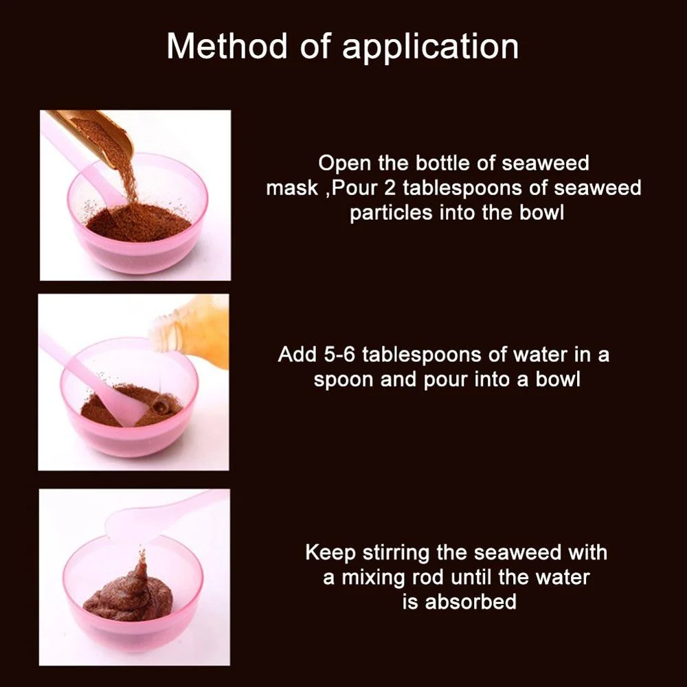 
OEM Wholesale With Collagen Face Mask Algae particle mask algae tightening masque Seaweed mask best quality 