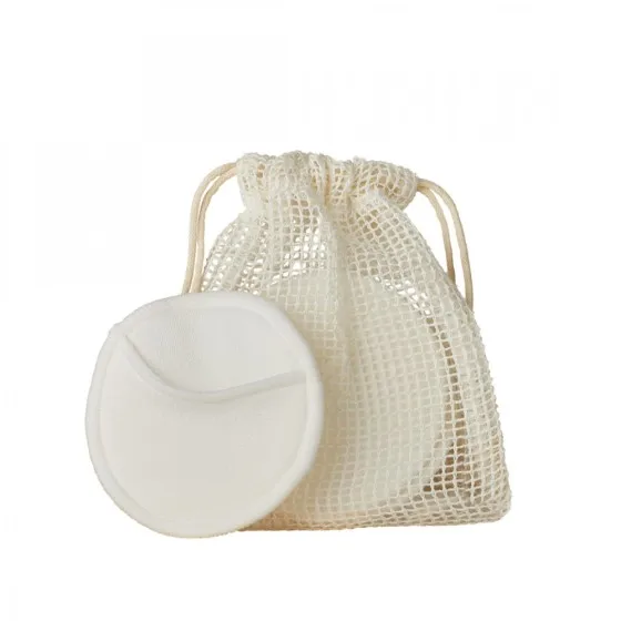 Natural 100 pure cotton reusable make up pads set cotton pads makeup remover (1600585935932)