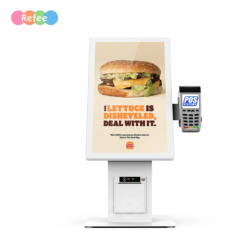 21.5 inches android point of sale system Order touch screen checkout self service cash register self service kiosk