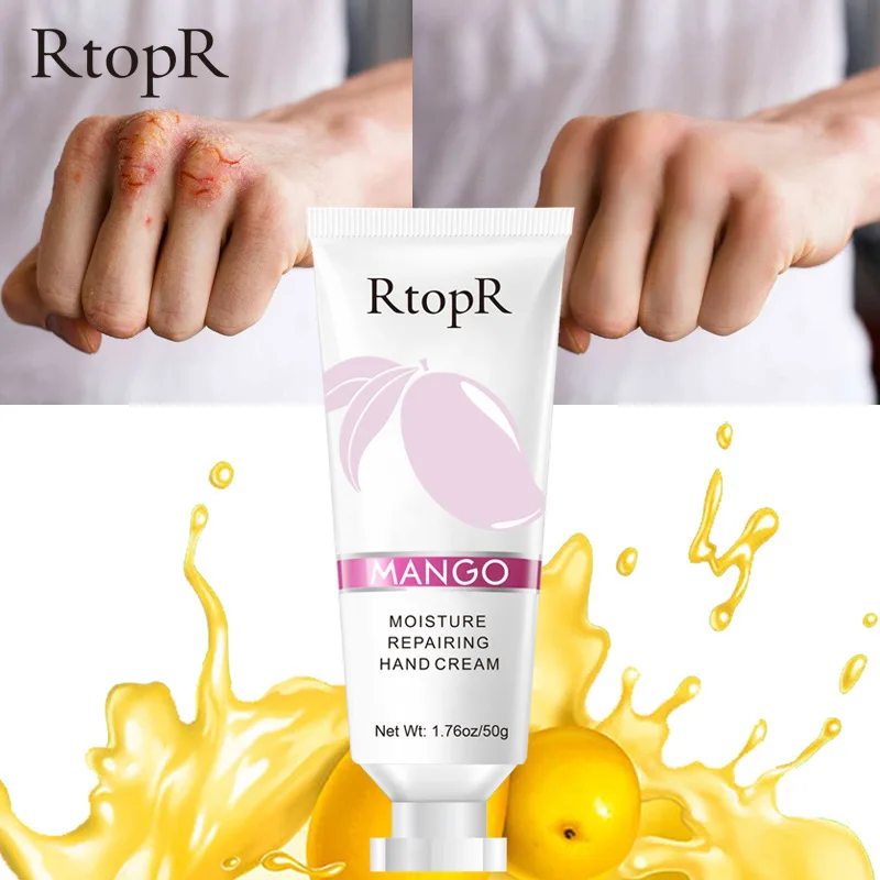 RtopR World premiere Mango Bright Moisturizing Liquid High Quality Skin Hand Whitening Face Care Anti-aging Serum Hand Cream