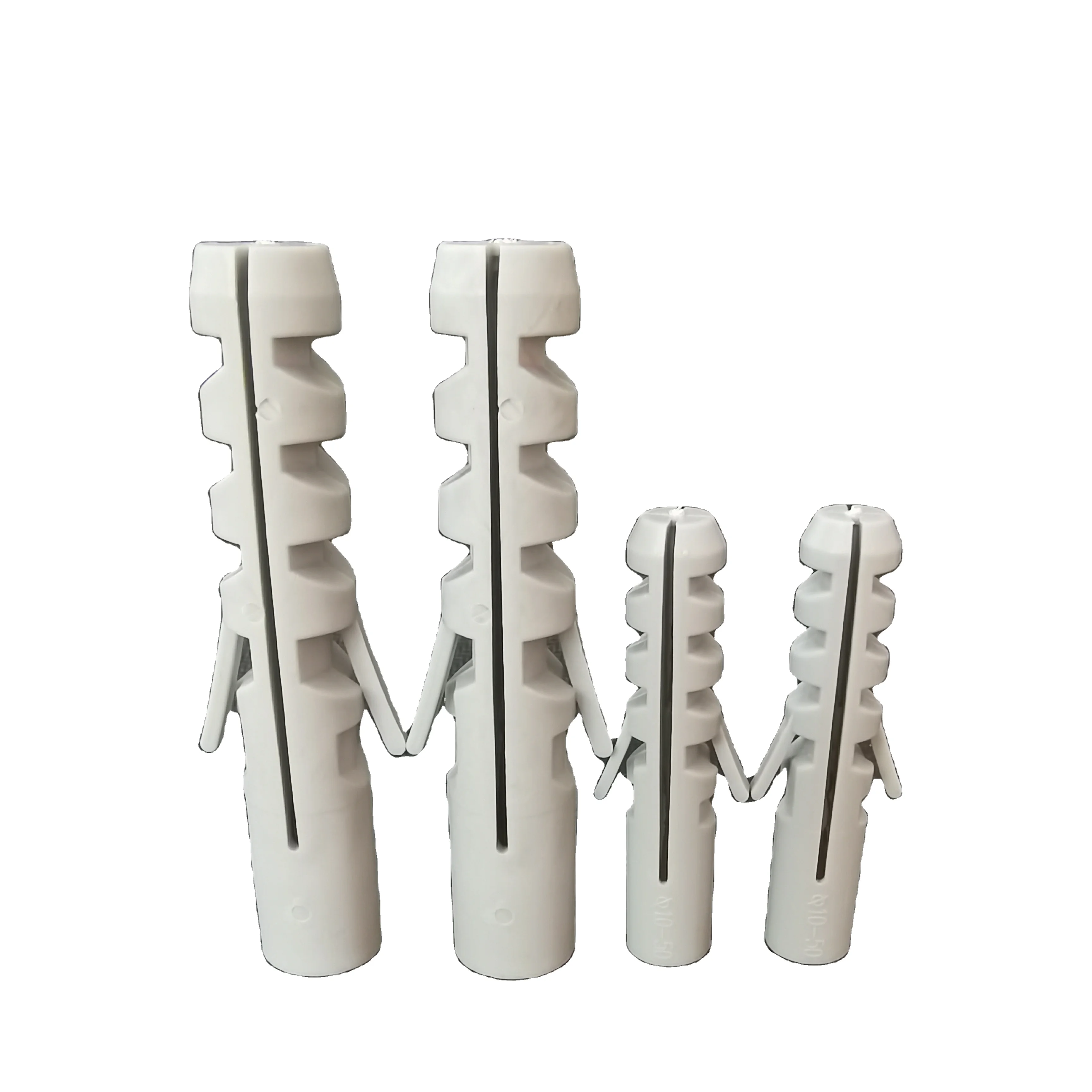 China Factory 6mm 8mm 10mm Concrete Anchor Screws Nylon Plastic Anchor Wall  Plug 6-14mm