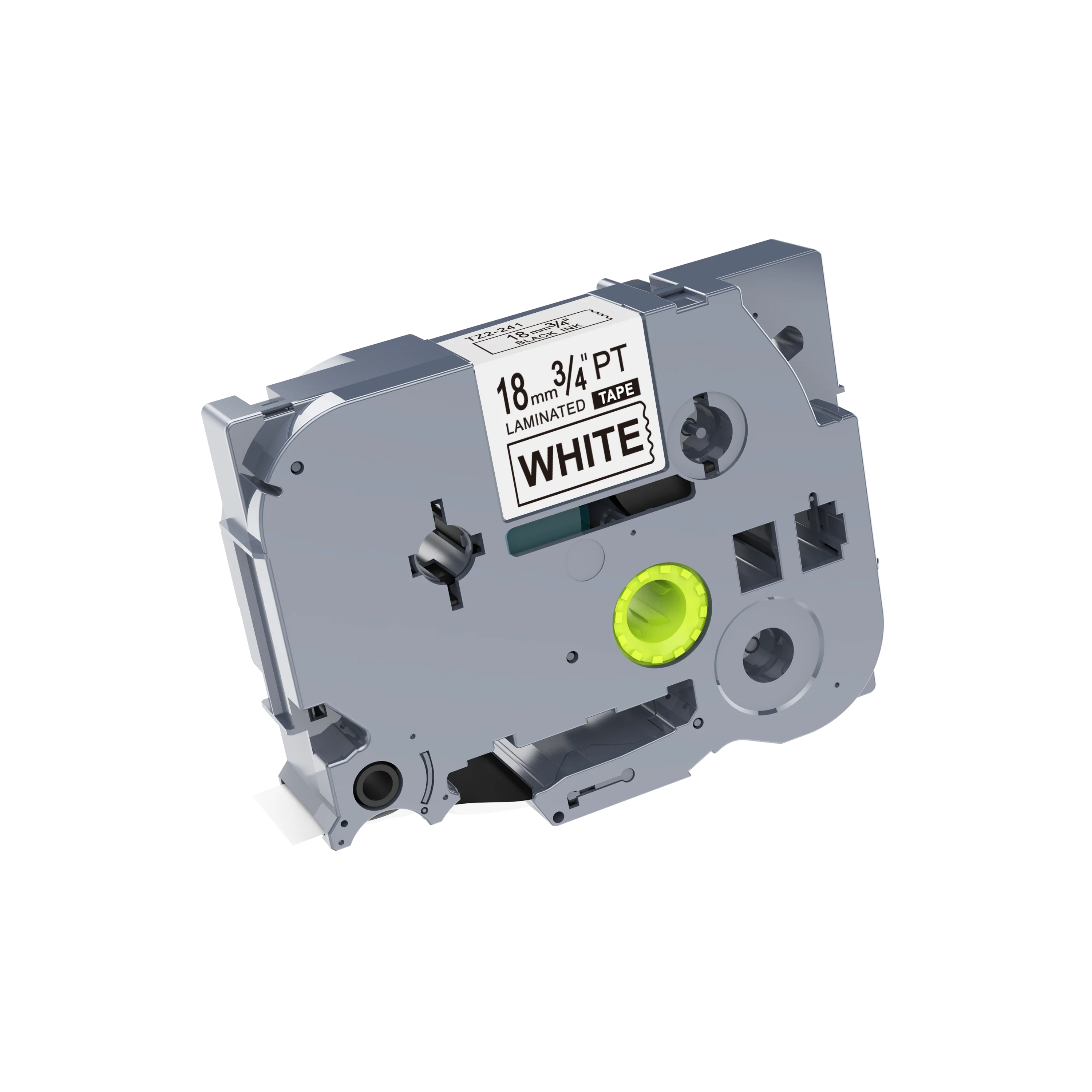 PUTY farcoty hot sale 18mm*8m Tz241 Tz241 TZ241 Sticker Label Black On White Label Cassette For Brother Label Tapes