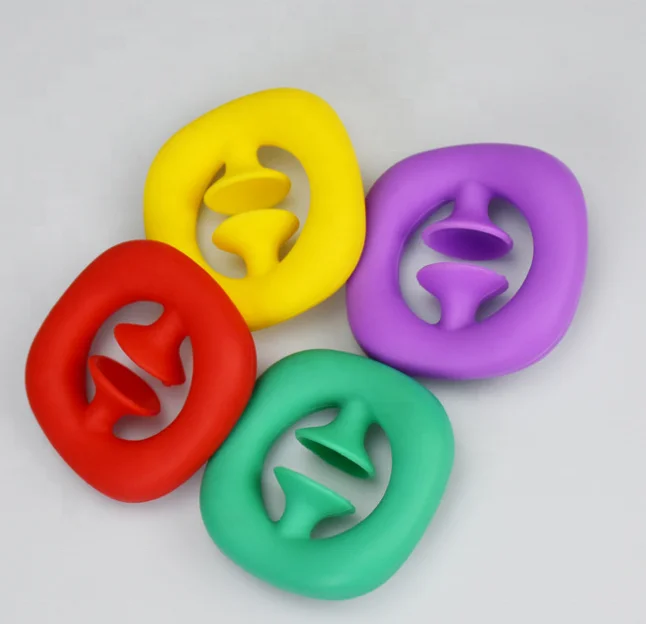 Wholesale Top Sell  Silicone Training Hand  Finger Stress Relief Gift Grip Ring Fidget Toy For Child Adults