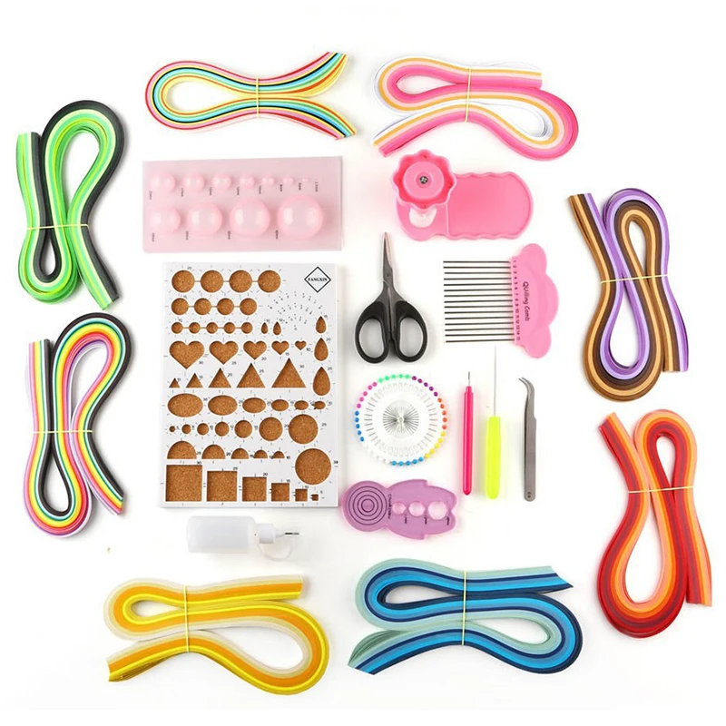 Quilling kit complete quilling Paper Set with necessary tools and storage box suitcase for beginners