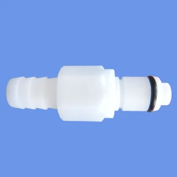 plastic quick shut-off coupling valved