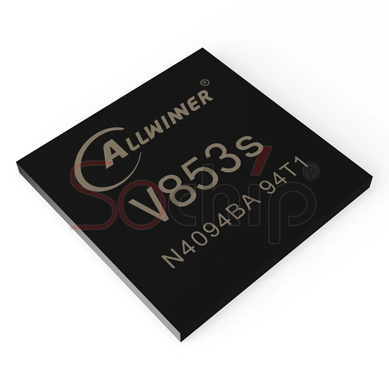 New arrival ALLWINNER V853S AXP2101 XR829 AI chip PMIC WIFI BLue booth sets linux sip 128MB DDR  BGA package