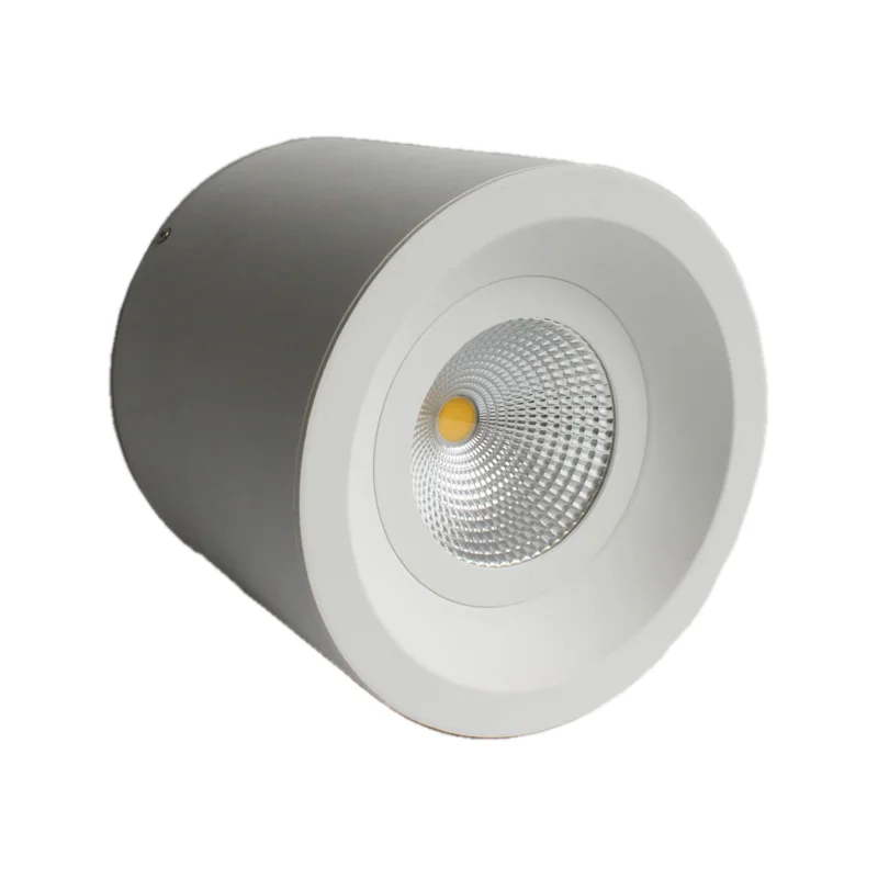 
80W cob led lamps surface mounted ip44 high brightness 80ra 90ra led lights ceiling matt white matt black matt grey led light 