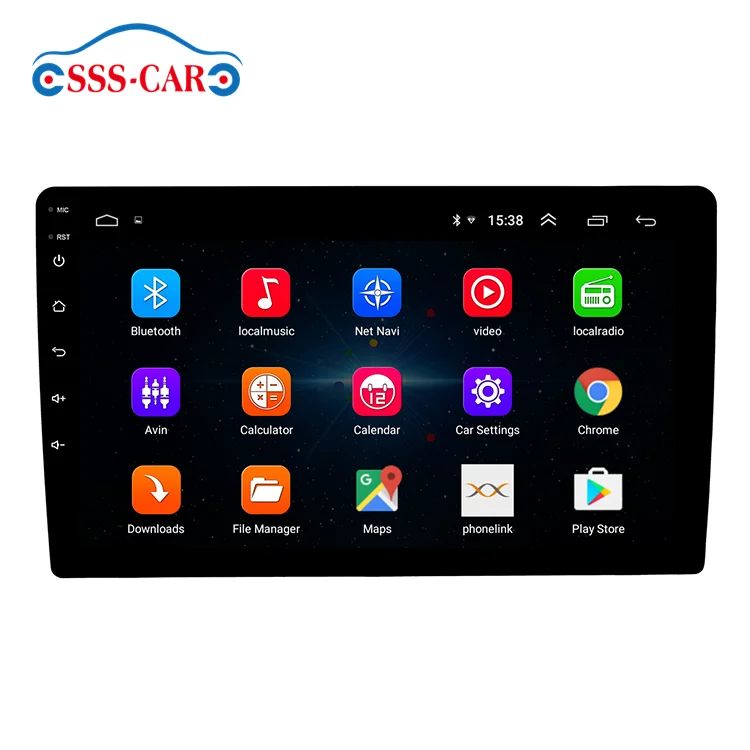  Автомобильный мультимедийный DVD-плеер 7 '/9'/10 1 'с GPS Wi-Fi Android-экраном 2 din