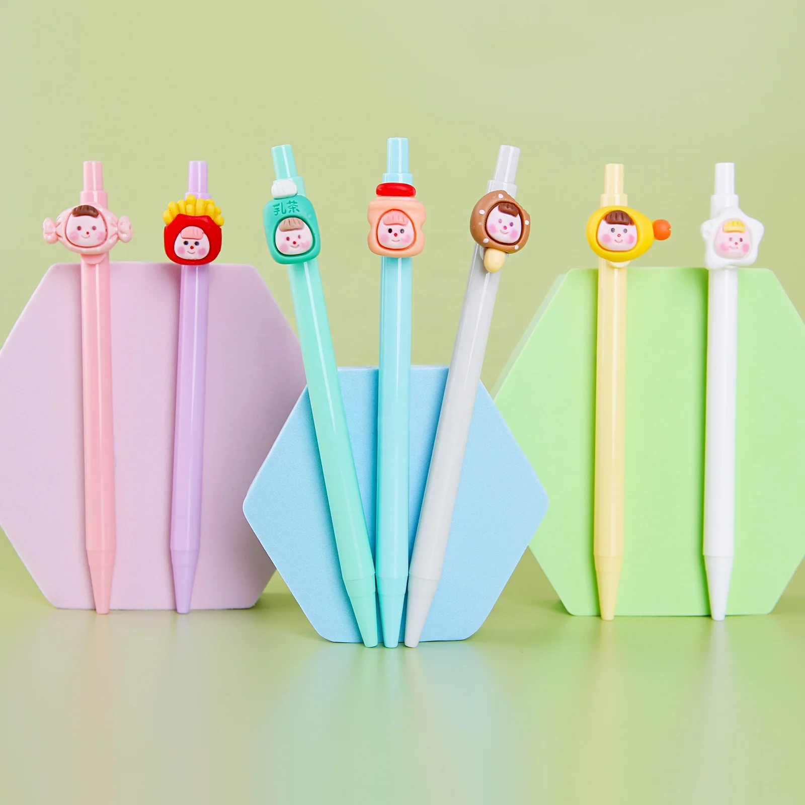 Promotion Advertising 7 Cute Shape Ballpoint Pen Factory Delivery Funny Pen with Custom Logo, Fun Office Supplies for School