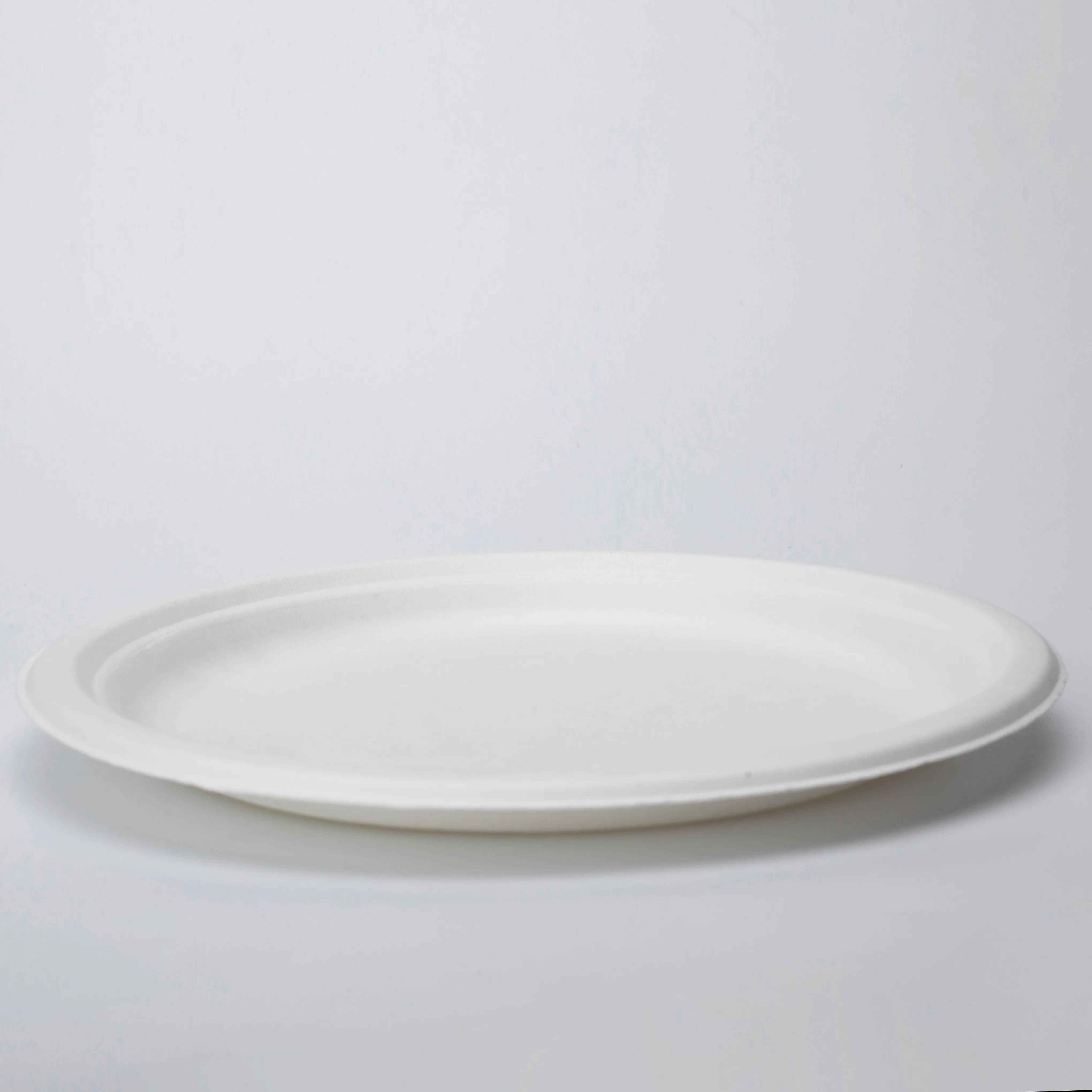wholesale biodegradable sugarcane tableware bbq party plates disposable bagasse 9 inch compostable bagasse paper plates