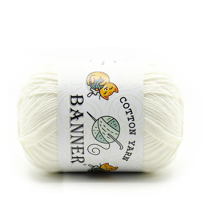 Производитель из гуанчжоу, пряжа из 100% чистого хлопка, вязание крючком из хлопка