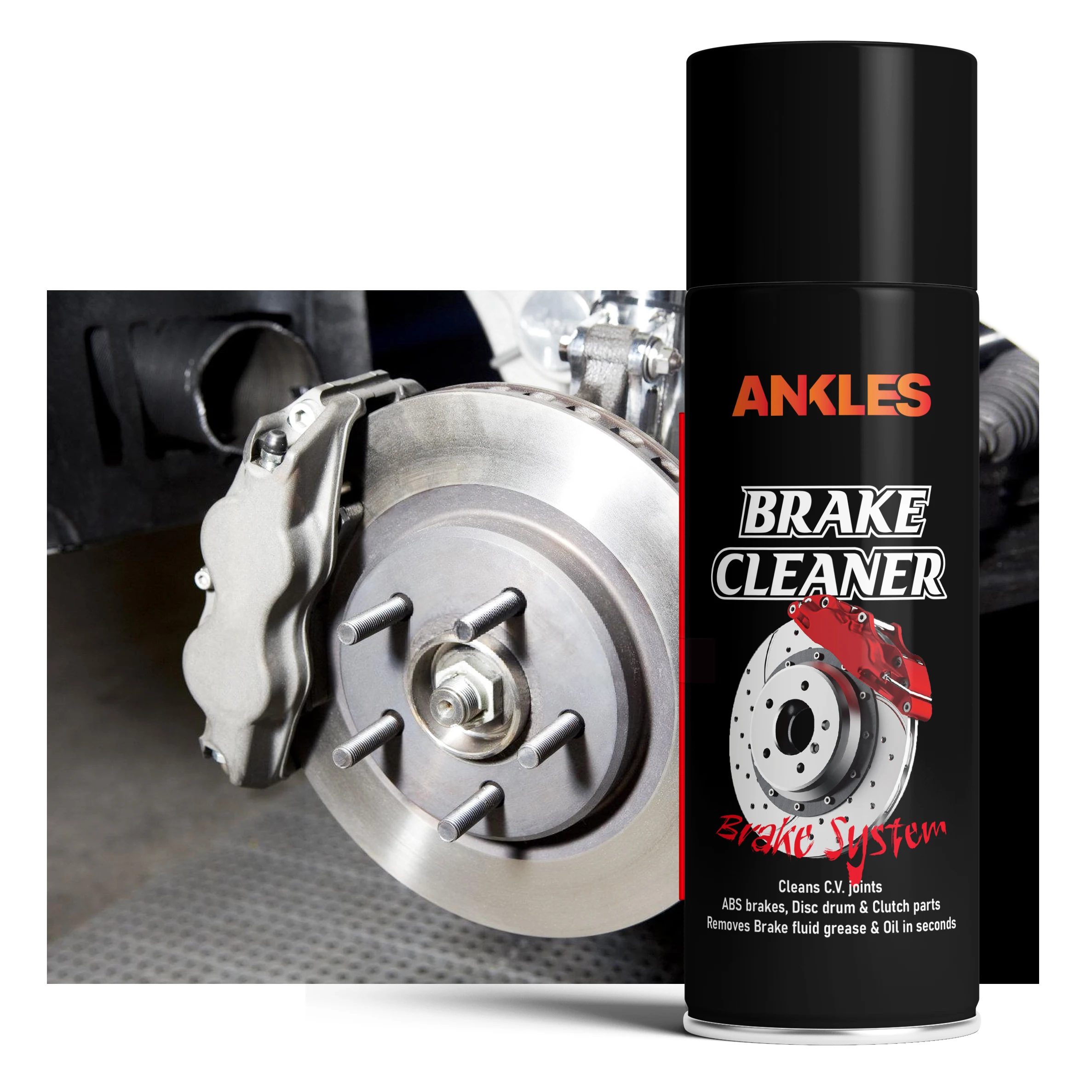 ANKLES high quality 550ml usa chemicals bulk brake part cleaner spray hevy duty wholesale car brake cleaner