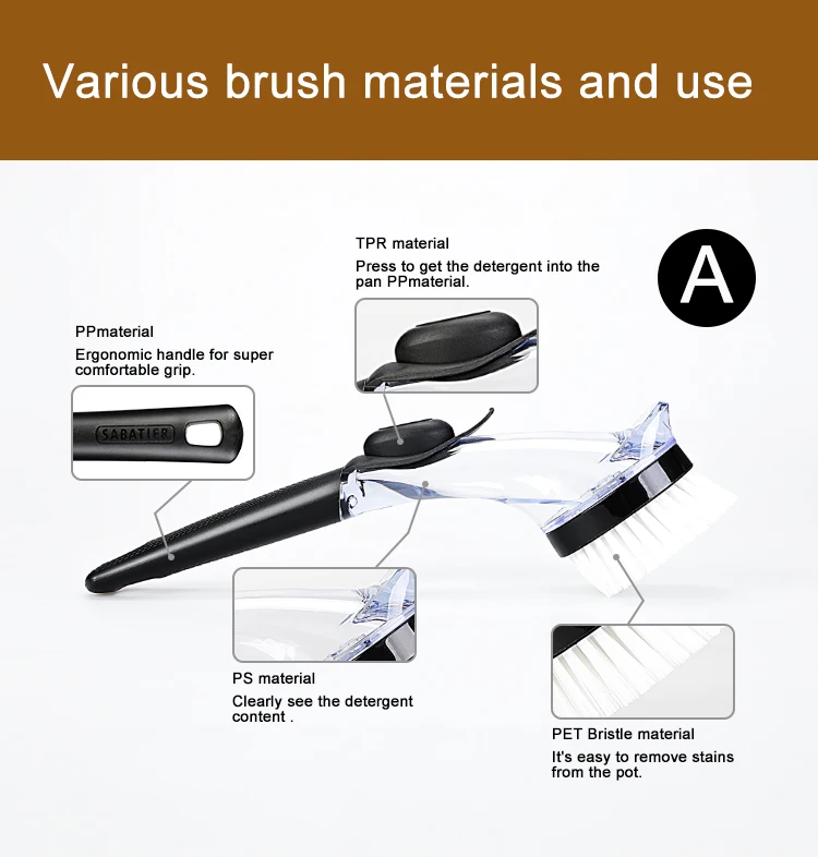 Jesun 2023 High Quality Magic Kitchen Pot Pan Soap Dish Brush Sponges &Scrubbers ECO Friendly Dispensing Cleaning Sponge