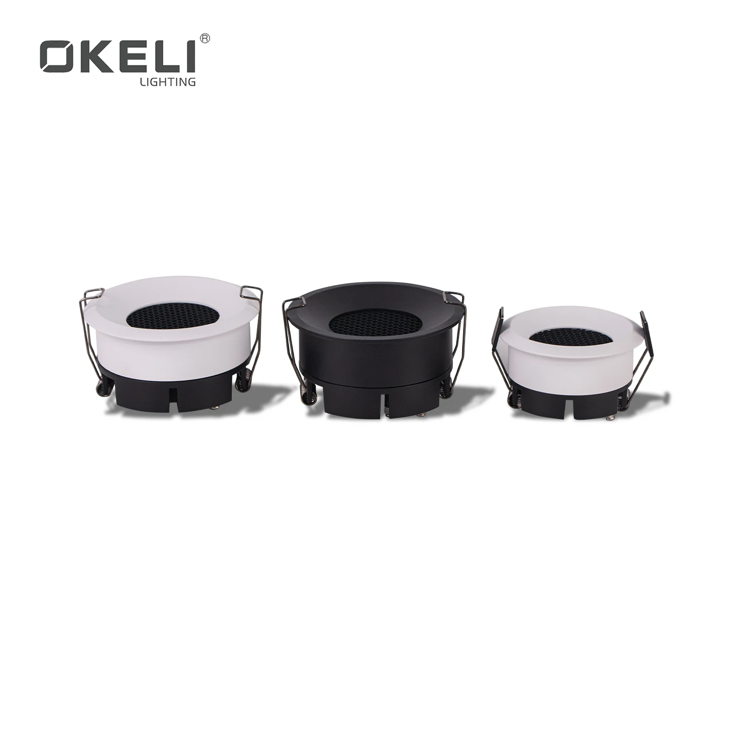 OKELI Indoor IP20 Commercial Led Light 7w 12w 18w Cob Embedded Ceiling Aluminium Spotlights
