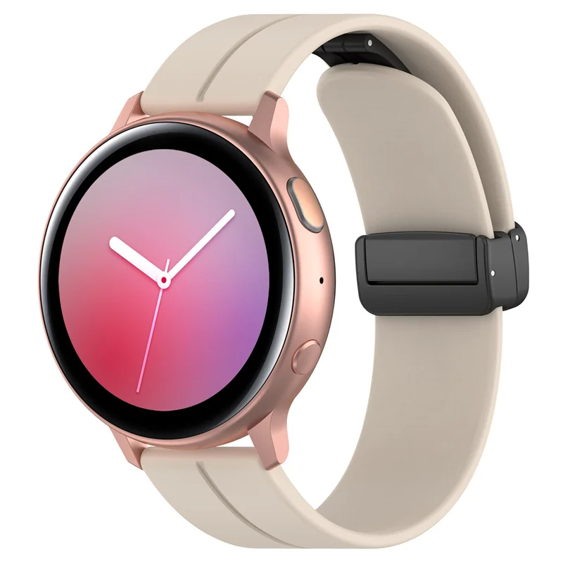 Universal silicone watch bands strap 20mm 22mm with folded black or silver buckle for Samsung, Amazfit, huawei ,Garmin etc..