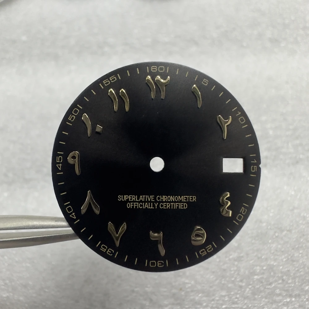 New Product Explosion NH35 Dial 28.5MM No Logo Arabic Numerals Dial For NH36  Movement Watch Accessories Watchmaker Repair Parts