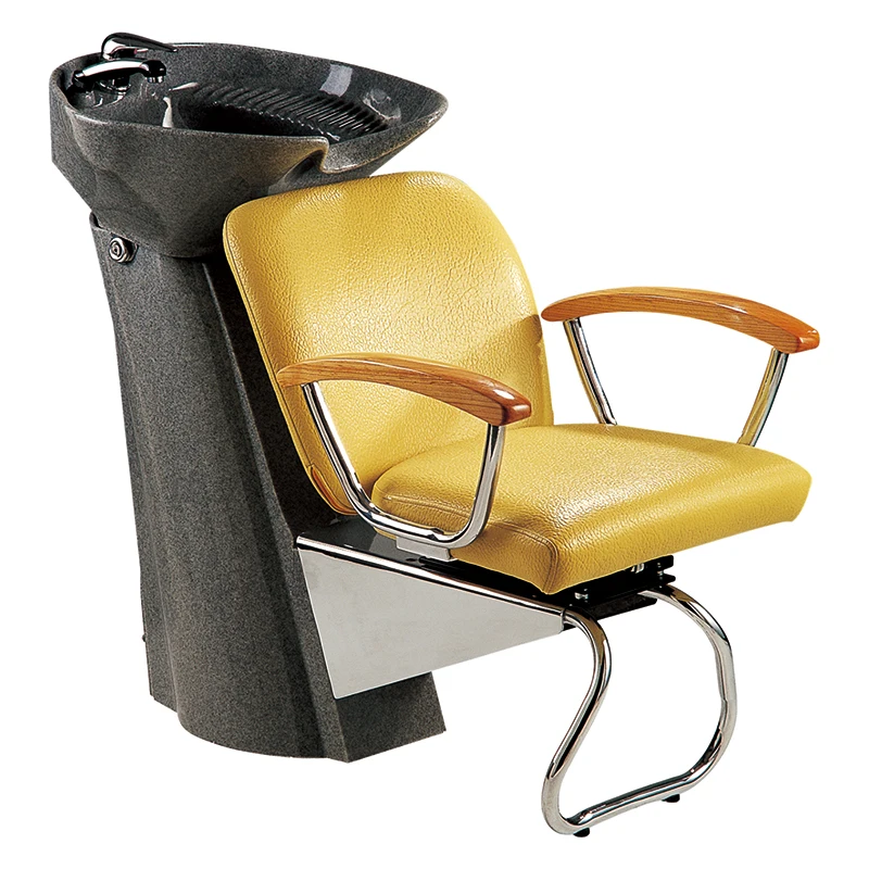 Hair salon furniture backwash unit hair wash chairs head washing bed black shampoo chair