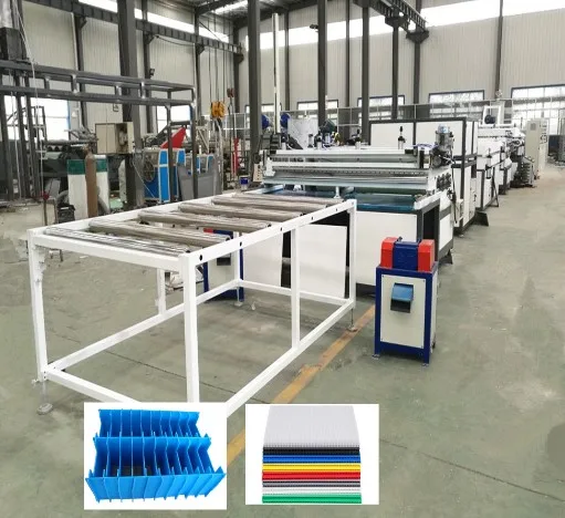 PP Plastic Hollow Corrugated Board Production Line Coroplast Grid Sheet Production Line