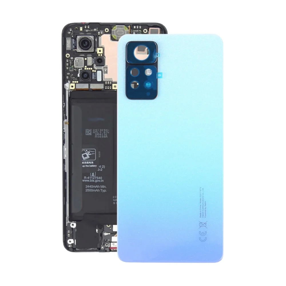GZM-запчасти, задняя крышка аккумулятора для Xiaomi Redmi Note 11 Pro, Корпус задней двери с клейкой крышкой для объектива камеры