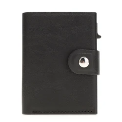 customize PU leather card holder pop up wallet for credit card holder aluminum wallet