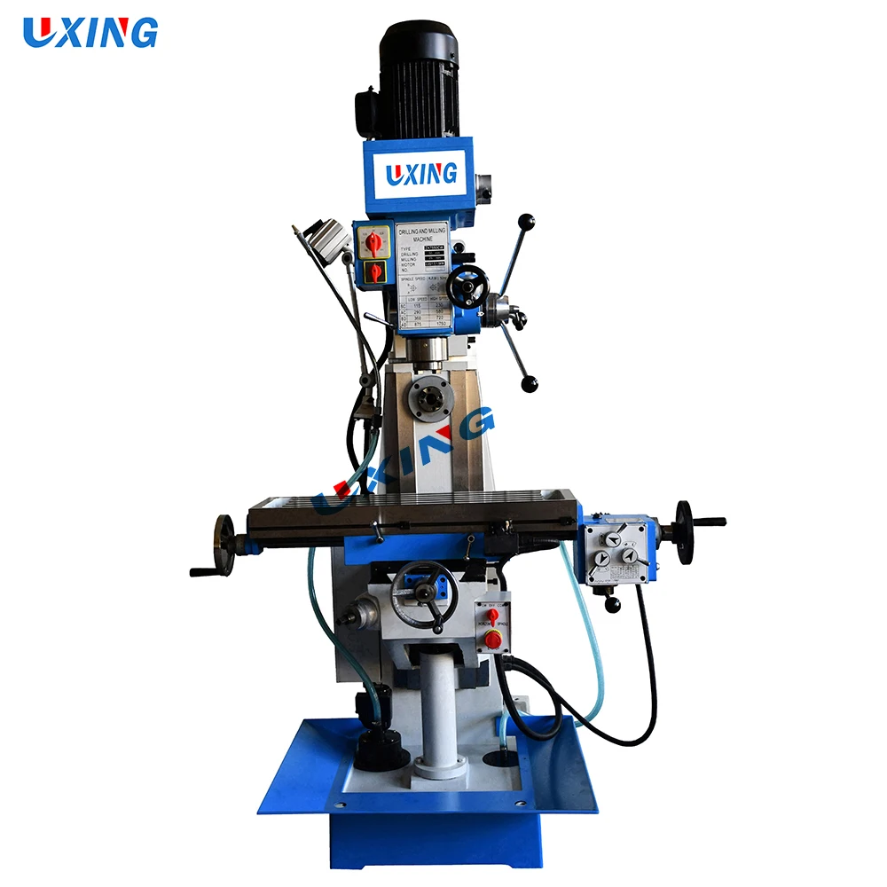 3 оси DRO Китай вертикальный горизонтальный сверлильный и фрезеровочный станок ZX7550CW