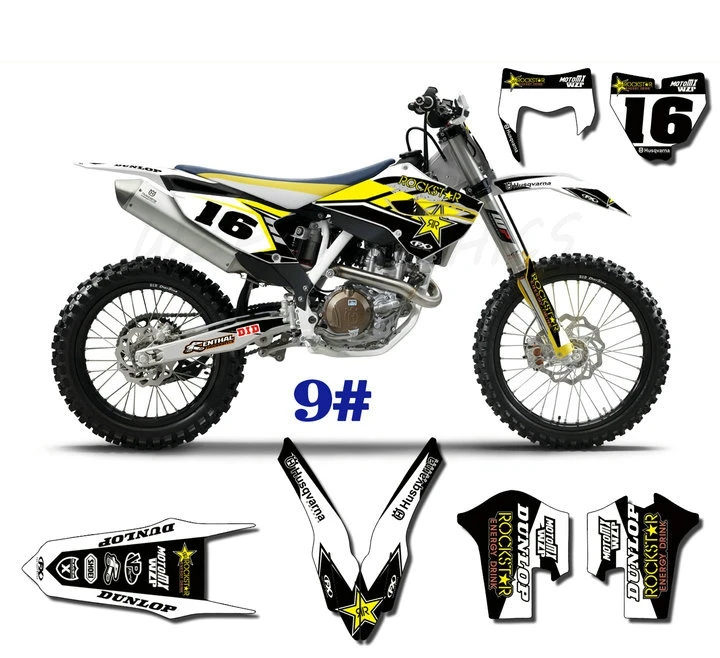 Factory direct Off-road motorcycle sticker Sunscreen and waterproof motorcycle stickers for husqvarna 2014-2016 FE TE FC TE