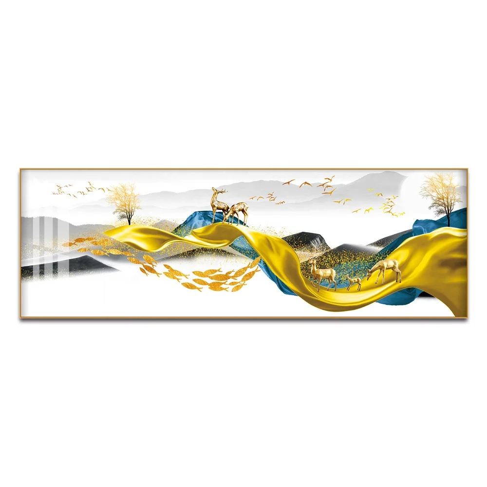 Best Selling Shiny Abstract Scenery Painting Canvas Art Posters  Wall Art Prints Acrylic Painting For Home Decor