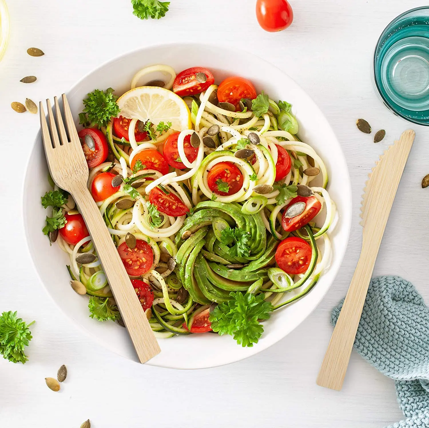 Craft eco friendly 170mm bamboo cutlery bamboo fork spoon